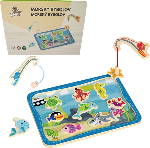 Babu pesca marina – gioco magnetico in legno per bambini