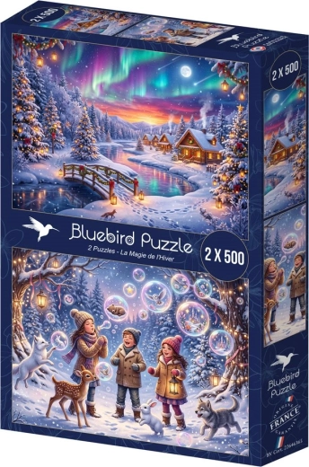 BLUEBIRD Puzzle Magia dell'inverno 2×500 pezzi