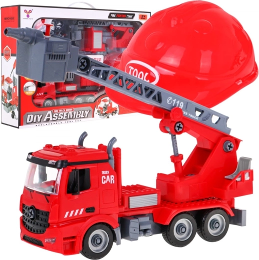 Auto dei pompieri 2in1 con elmetto