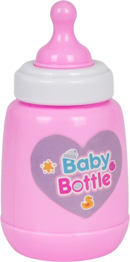 Cagnolino interattivo di peluche bianco con guinzaglio e biberon