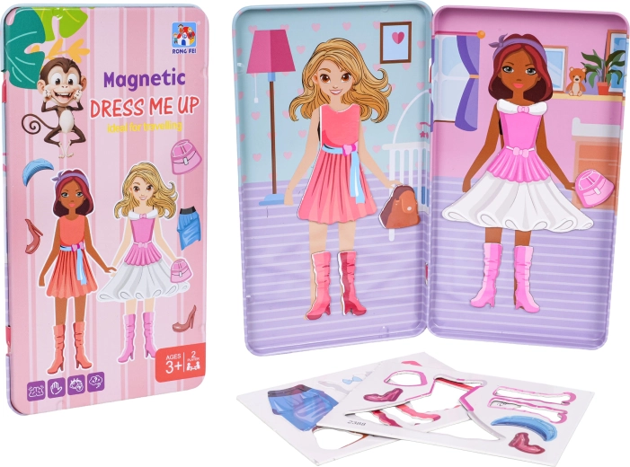 Set magnetico in metallo per piccola stilista