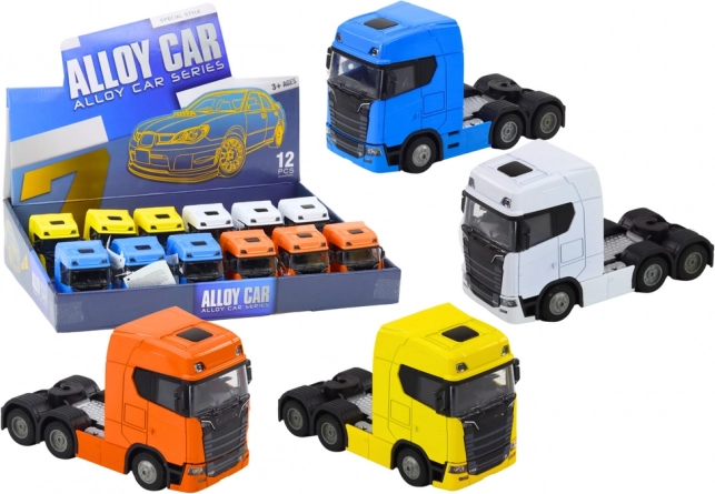 Camion in metallo 1:32 senza semirimorchio con cabina ribaltabile, luci e suoni