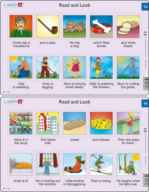 Puzzle di inglese – testo breve, 10 tessere