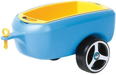 Rimorchio per bicicletta senza pedali blu