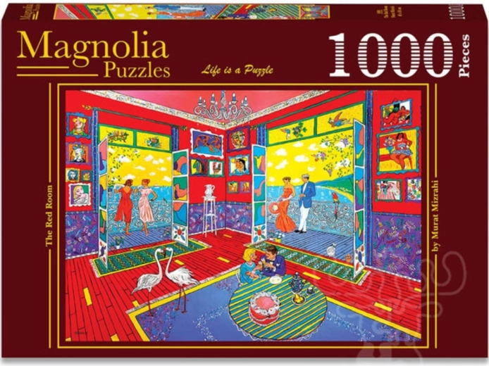 Puzzle Magnolia Stanza rossa 1000 pezzi