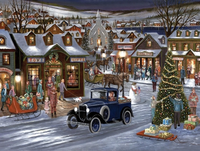 Norimpex Dipingi con i numeri Città invernale 40 × 50 cm
