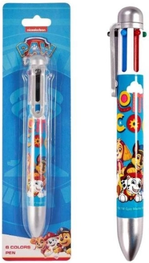 Penna a sfera multicolore Paw Patrol a 6 colori - 1 pezzo