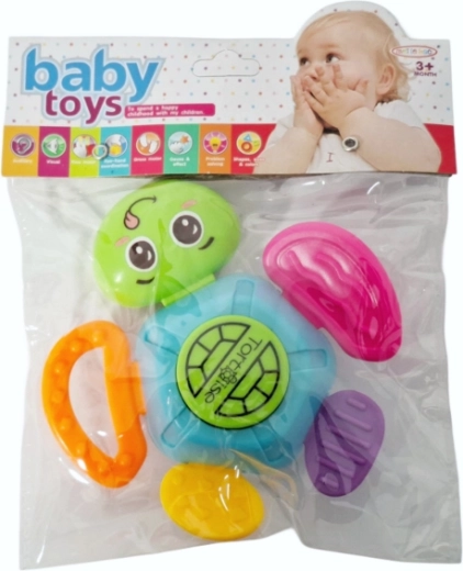 Giocattolo sensoriale per neonati – tartarughina sonaglino