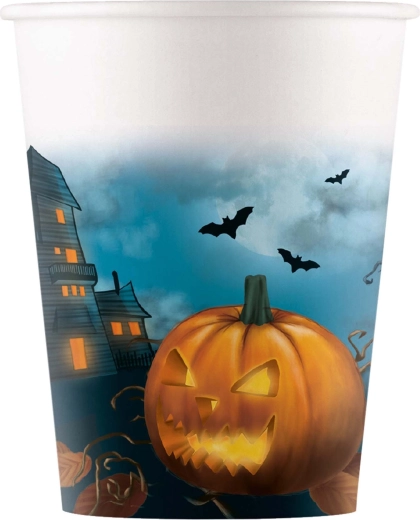 Bicchieri di carta Halloween 200 ml, 8 pz