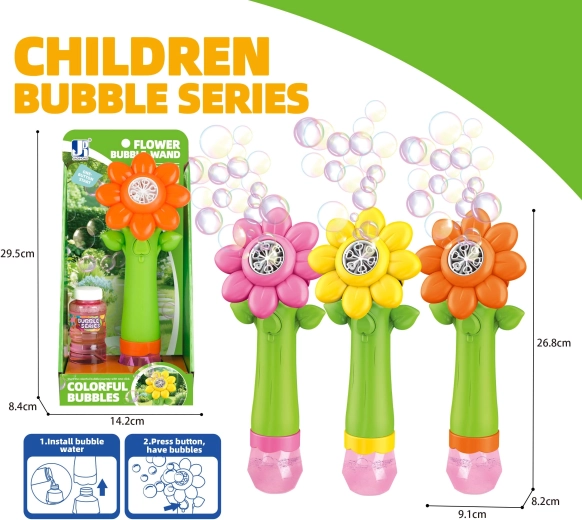 Bolle di sapone girasole con effetti luminosi 100 ml