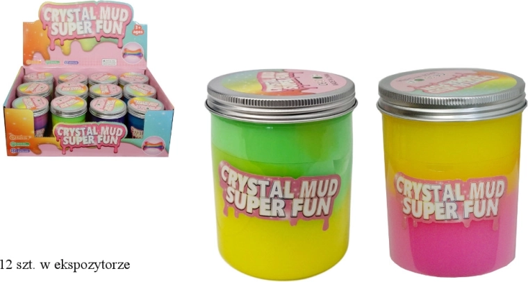 Slime colorato in bicchierino di plastica con coperchio