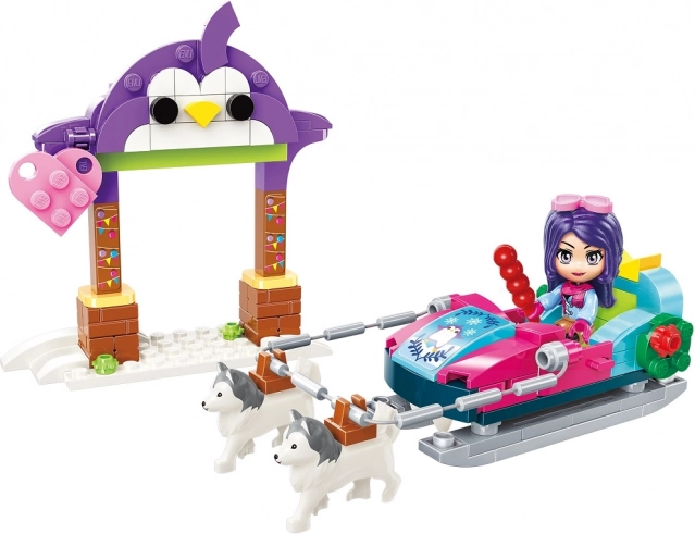 Qman Cherry slitta da traino dall'Alaska set di costruzione