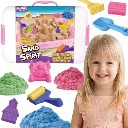 Woopie Sand Spirit sabbia cinetica – set castello e palazzo 24 pezzi