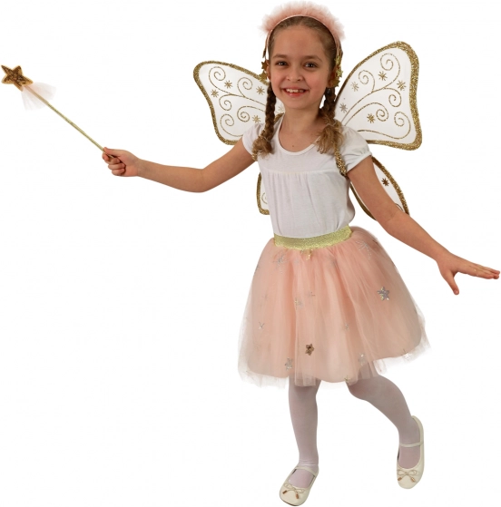 Costume da fata per bambini con gonna di tulle rosa