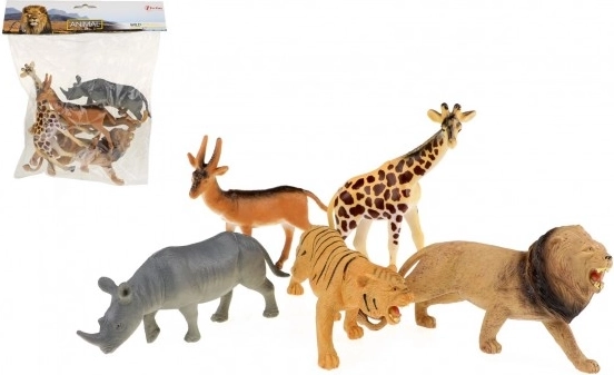 Set di animali safari in plastica