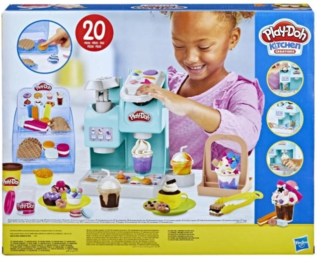Play-Doh Caffetteria Colorata – set creativo per preparare bevande e dessert