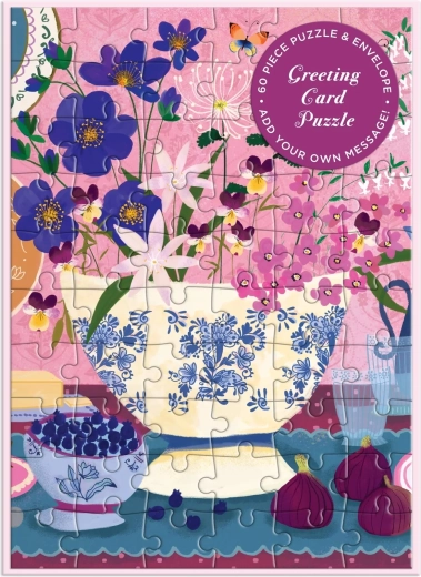 Puzzle auguri Galison “Arte della tavola” da 60 pezzi
