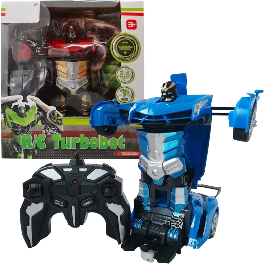 Auto RC trasformabile e robot Turbobot con telecomando