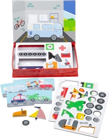 Bigjigs Toys puzzle magnetici Meccanico