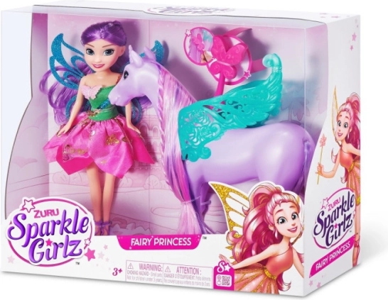 bambola fata con unicorno 10,5 cm set ZURU Sparkle Girlz