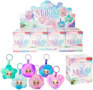 Portamonete in peluche con faccina e ciondolo