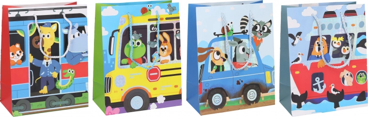 Borsa regalo per bambini L 41,5x30x12 cm