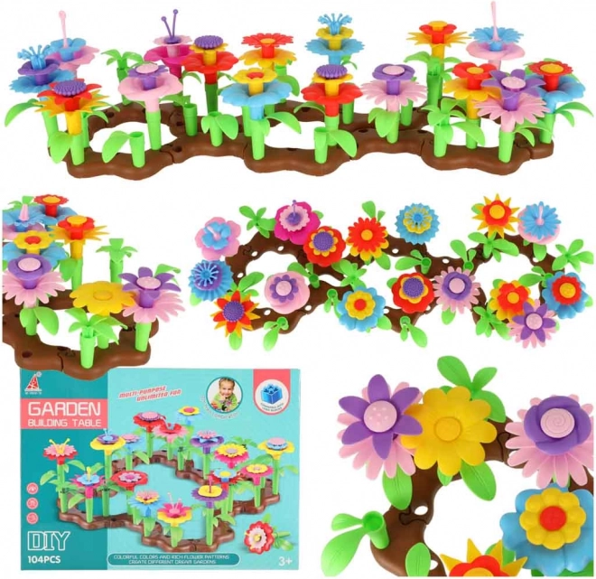 Set di costruzione creativo Giardino di fiori 104 pezzi