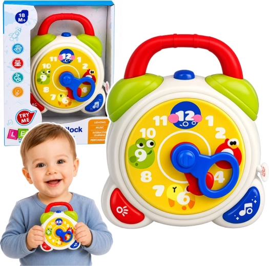 Sveglia interattiva per bambini e orologio educativo con luci e suoni