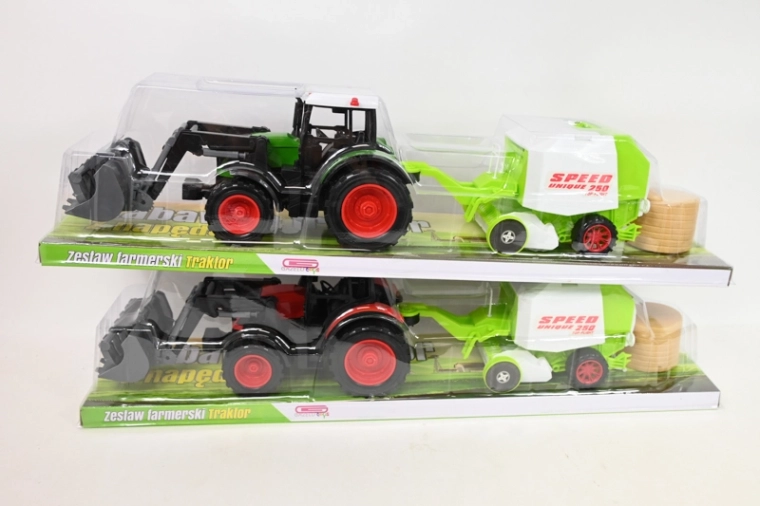 Trattore per bambini con attrezzo agricolo