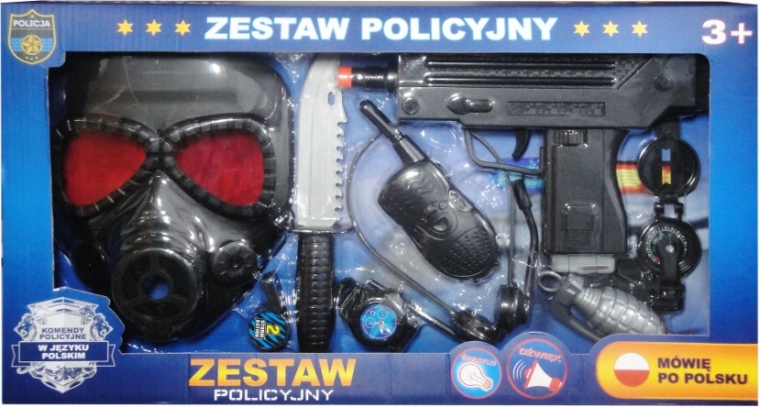 Set della polizia con modulo vocale in polacco
