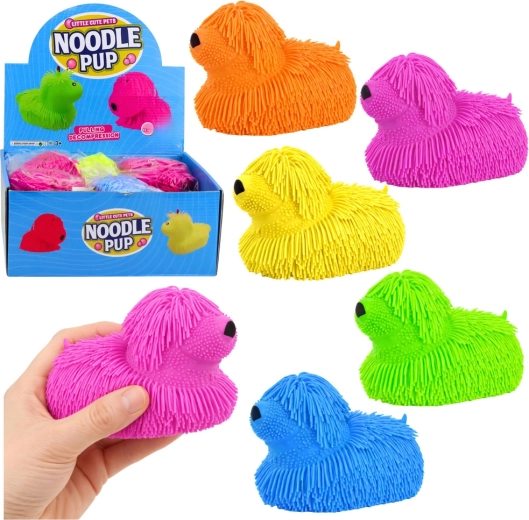 Cagnolino sensoriale da schiacciare con frange – giocattolo antistress luminoso LED