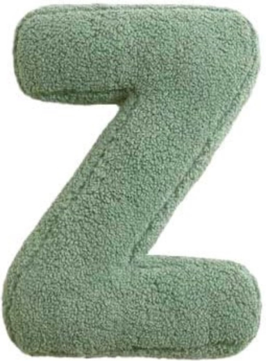 Mealini lettera di peluche Z verde - 1 pezzo