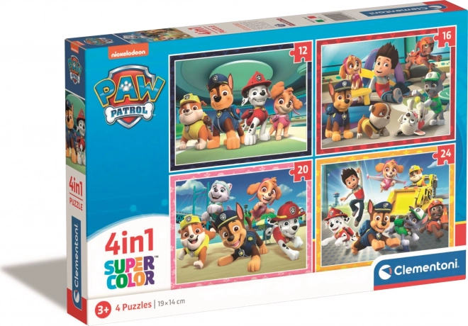 CLEMENTONI Puzzle Paw Patrol 4in1 (12+16+20+24 pezzi)
