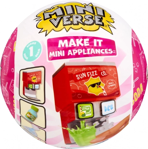 MGA’s Miniverse Make It Mini appliances – mini distributore di bevande gassate - 1 pezzo