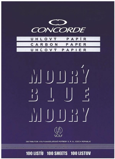 Carta carbone CONCORDE A4, blu, 100 fogli