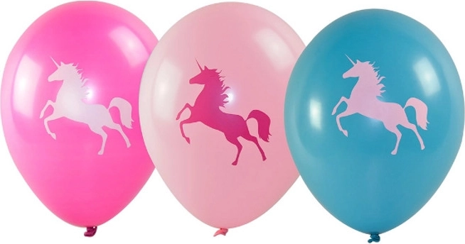 Palloncini con motivo unicorno (6 pz)