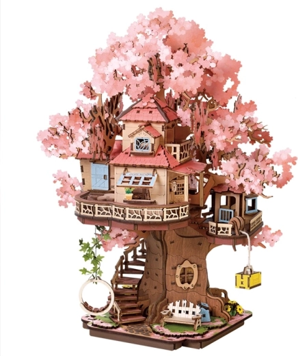 RoboTime Rolife modellino in legno 3D Casa sull’albero Sakura