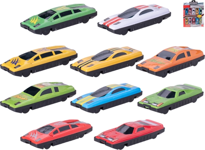 Set di automobiline in metallo 7 cm – 10 pezzi a ruota libera