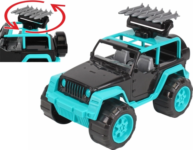 Fuoristrada SUV 28 cm con razzi girevoli