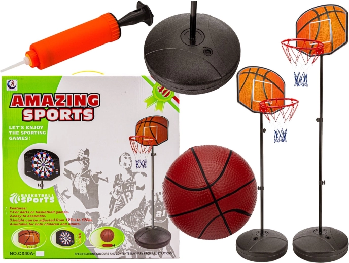 Set da basket per bambini con canestro e palla