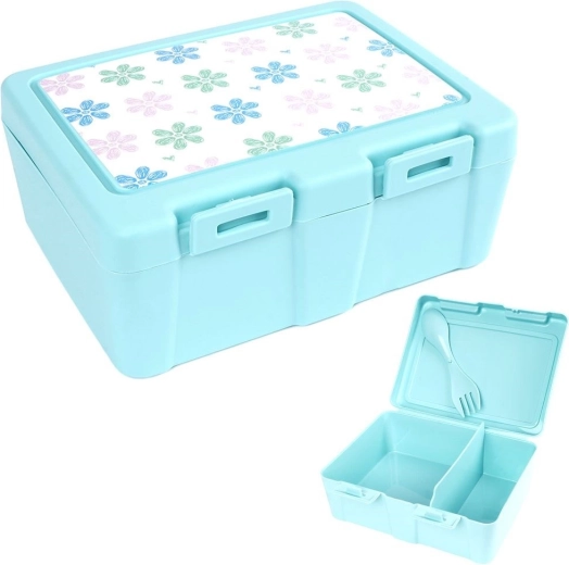 Portapranzo con 2 scomparti e spork 1 l