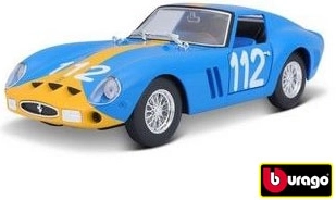 Kit di montaggio del modello in metallo BBURAGO FERRARI 250 GTO 1:24 – blu