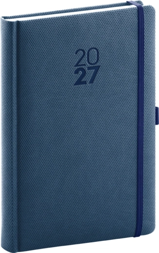 Agenda giornaliera Notique Diamante 2027 blu 15 × 21 cm