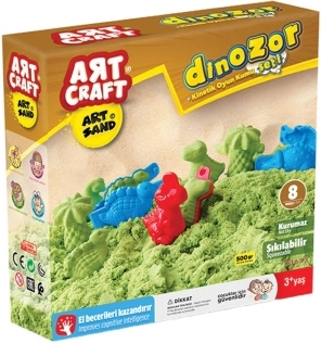 Art Craft sabbia cinetica dinosauri 500 g