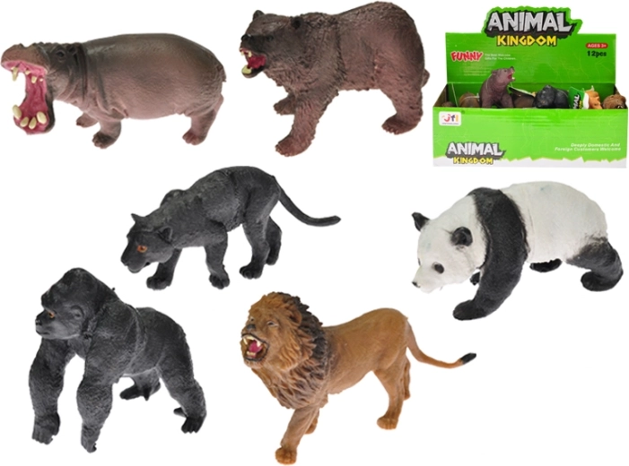 Animali della savana 8–10 cm, set con 12 specie