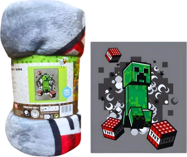 Coperta in pile XXL Minecraft de lux