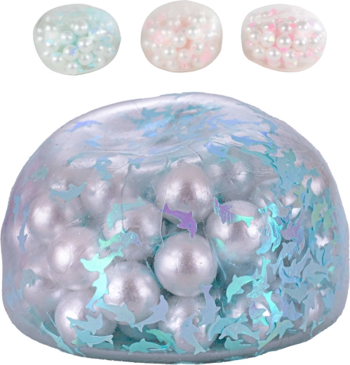 Pallina antistress glamour con palline scricchiolanti 9,5 cm