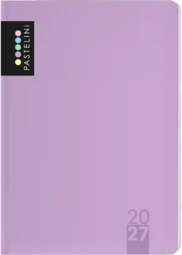 Diario A5 giornaliero 2027 Pastelini viola