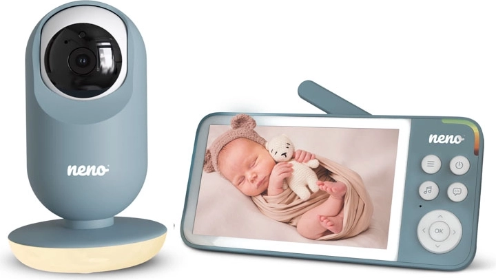 Video baby monitor Neno Vedo Blue con monitor da 5" e telecamera orientabile