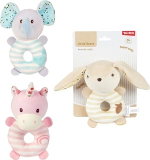 Sonaglio di peluche con animaletti per neonati